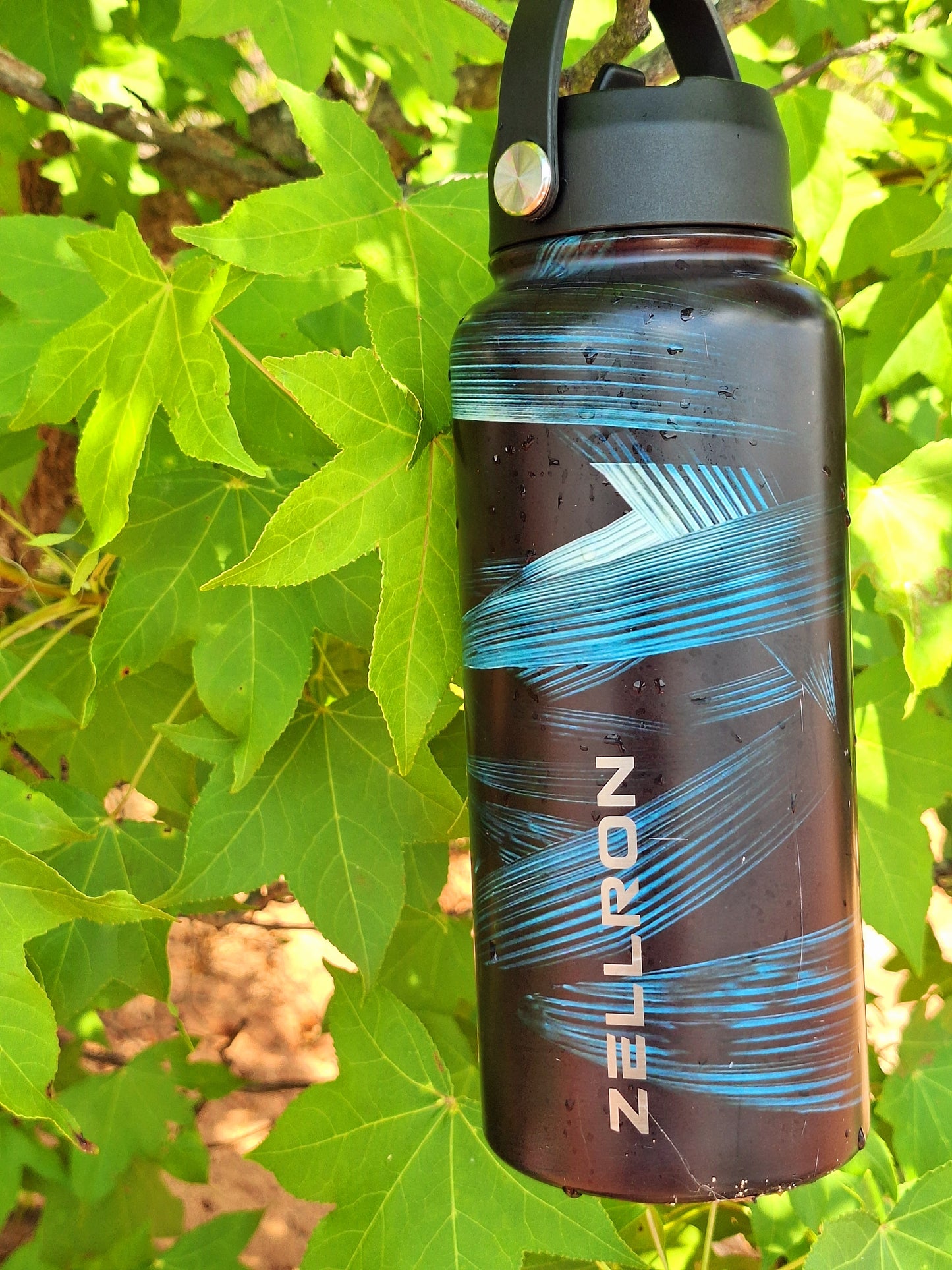 Atherial Green Obsidian Metal Waterbottle-SPECIAL DESIGN