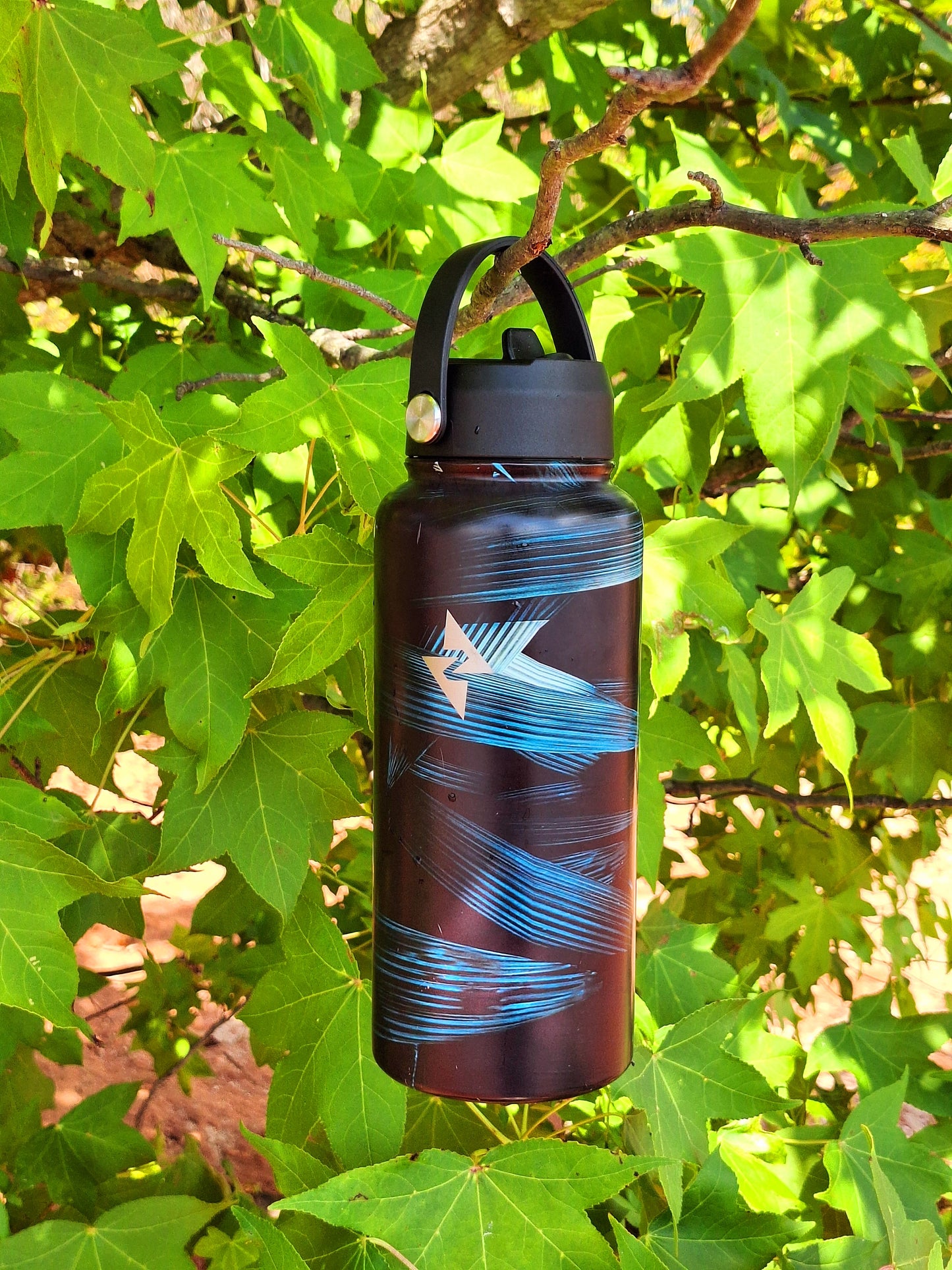 Atherial Green Obsidian Metal Waterbottle-SPECIAL DESIGN