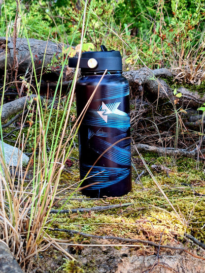 Atherial Green Obsidian Metal Waterbottle-SPECIAL DESIGN