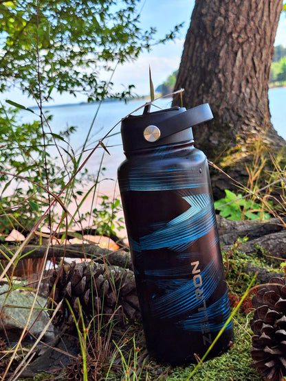 Atherial Green Obsidian Metal Waterbottle-SPECIAL DESIGN