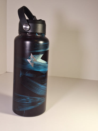 Atherial Green Obsidian Metal Waterbottle-SPECIAL DESIGN